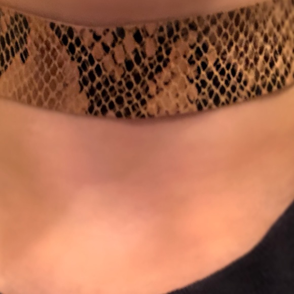 NWOT. Snakeskin choker/wrap bracelet - Picture 7 of 8